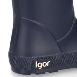 Bota de agua niños modelo respetuoso de Igor en azul marino y con cuello ajustable.