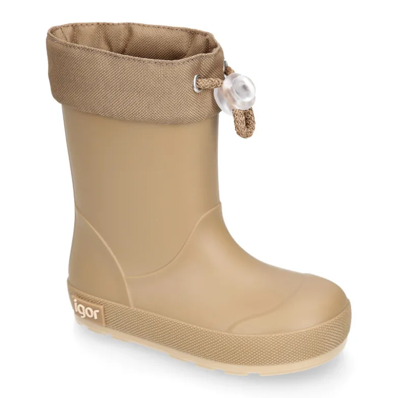 Bota de agua niños modelo respetuoso de Igor con cuello ajustable.