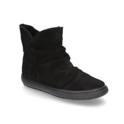 Bota niña para vestir en piel serraje con cremallera.