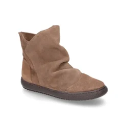 Bota niña para vestir en piel serraje con cremallera.