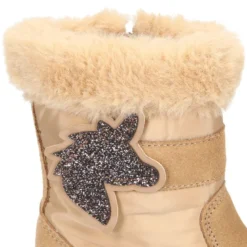 Bota niña UNICORNIO en piel serraje con Nylon.
