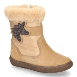 Bota niña UNICORNIO en piel serraje con Nylon.