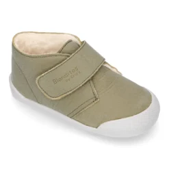 Bota niños Blanditos by Crio´s Sansa sin cordones en piel con borreguito