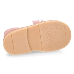 Bota Safari niña con cordones de TERCIOPELO y ondas en piel con brillos.