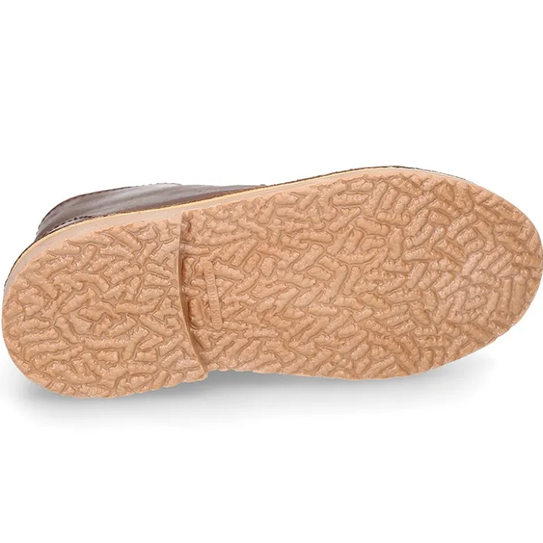 Bota Safari NIÑOS con forro de pelo con cordones en piel.
