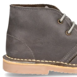 Bota Safari NIÑOS con forro de pelo con cordones en piel.