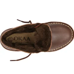 Bota Safari NIÑOS con forro de pelo con cordones en piel.
