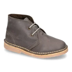 Bota Safari NIÑOS con forro de pelo con cordones en piel.