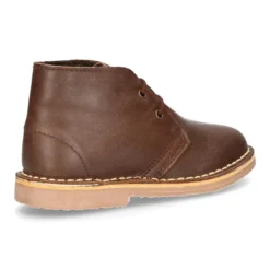 Bota Safari NIÑOS con forro de pelo con cordones en piel.