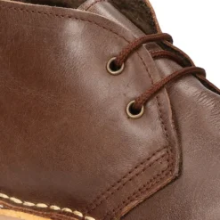 Bota Safari NIÑOS con forro de pelo con cordones en piel.