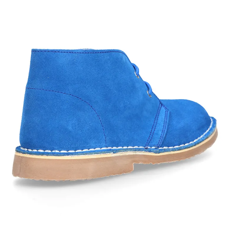 Bota Safari o Pisacacas con cordones para primavera en serraje.