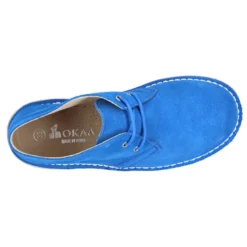 Bota Safari o Pisacacas con cordones para primavera en serraje.