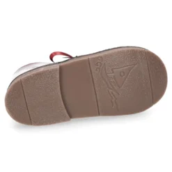 Bota Safari o Pisacacas niñas con cordones y ondas en piel charol.