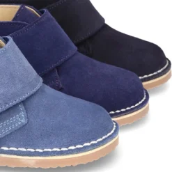 Bota Safari o Pisacacas sin cordones en piel serraje.
