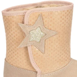 Botas niños mayores tipo ESQUIMAL con cierre adherente en piel Serraje con ESTRELLAS.