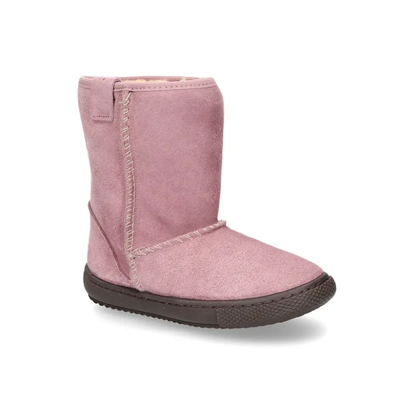Botas tipo Australianas en piel serraje forradas con pelo.