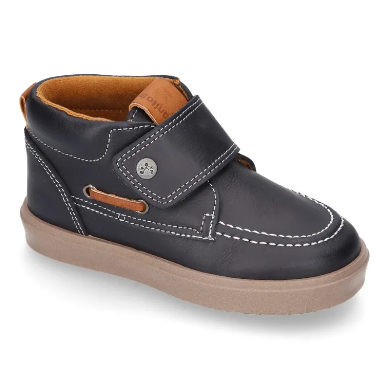 Bota zapatilla tipo MOCASÍN sin cordones en PIEL NAPA.
