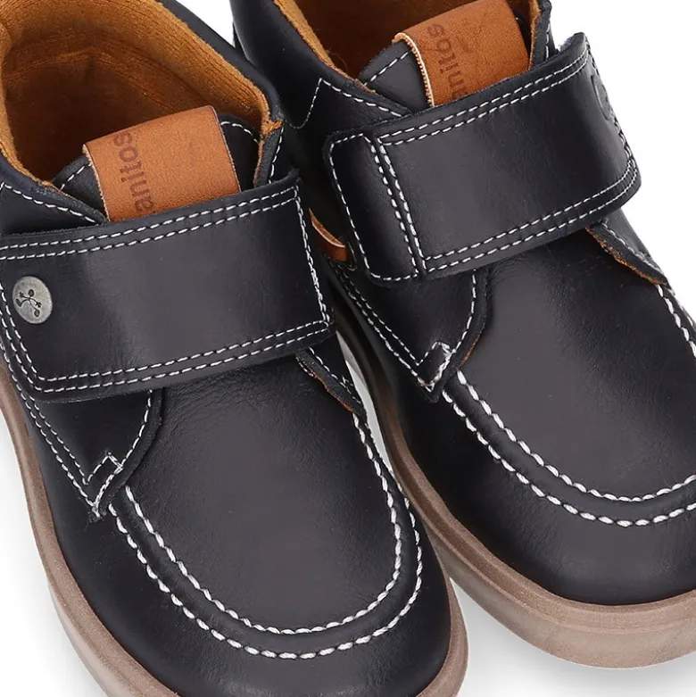 Bota zapatilla tipo MOCASÍN sin cordones en PIEL NAPA.