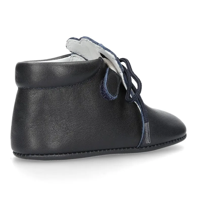 Botita badana bebé OSITO sin cordones en piel napa extra suave.