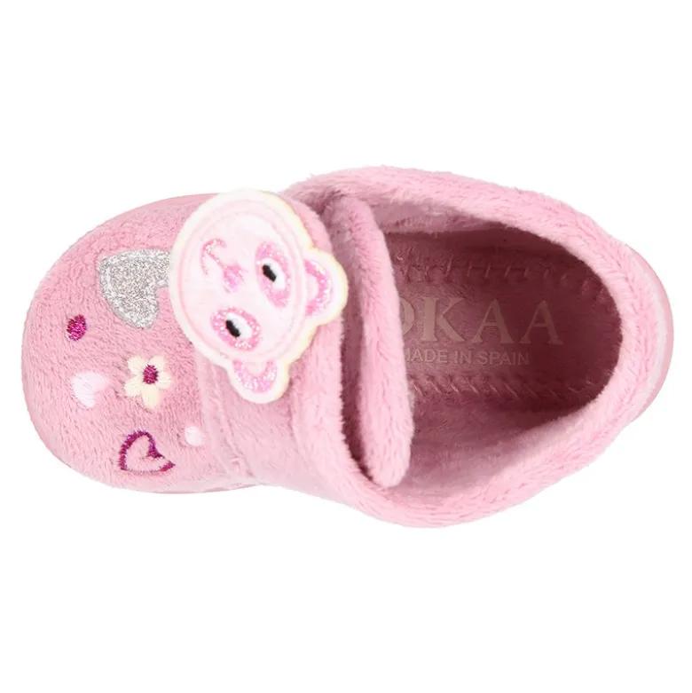 Botita casa niñas OKAA OSITO sin cordones.