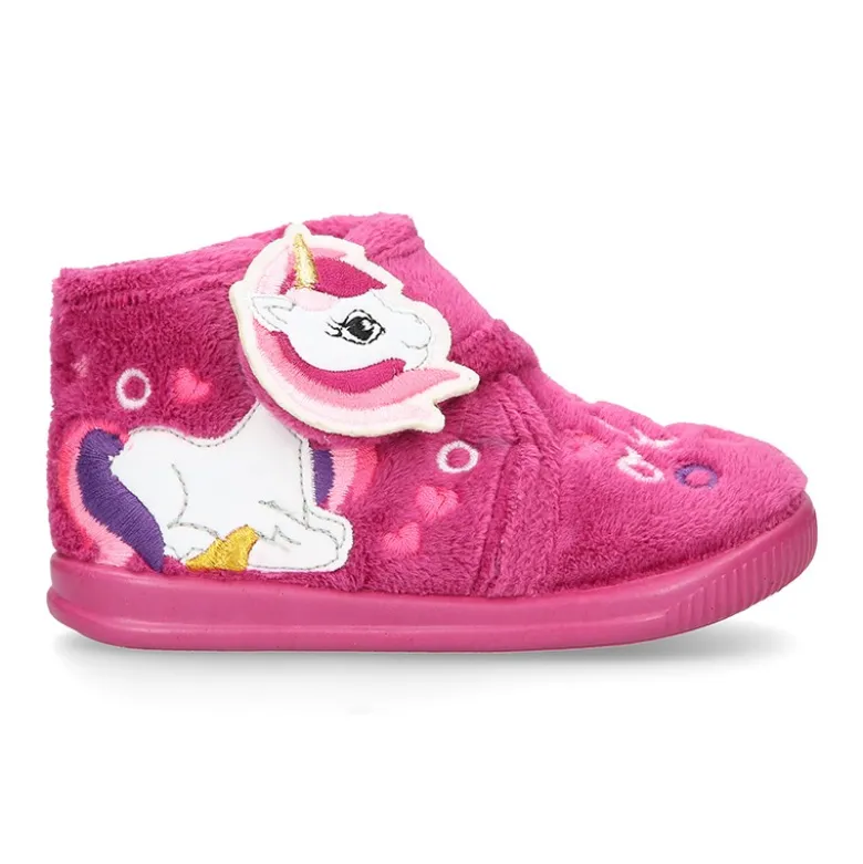 Botita casa niñas UNICORNIO OKAA sin cordones.