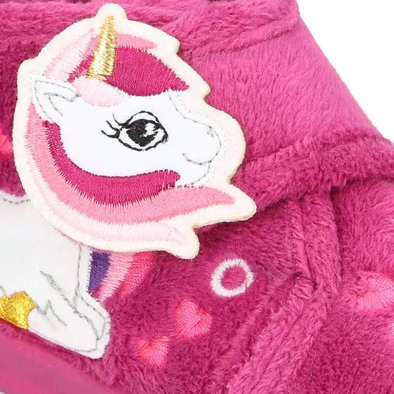 Botita casa niñas UNICORNIO OKAA sin cordones.