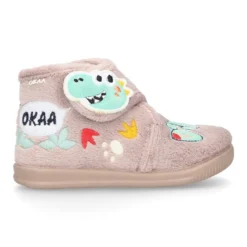 Botita casa niños DINOSAURIOS sin cordones.