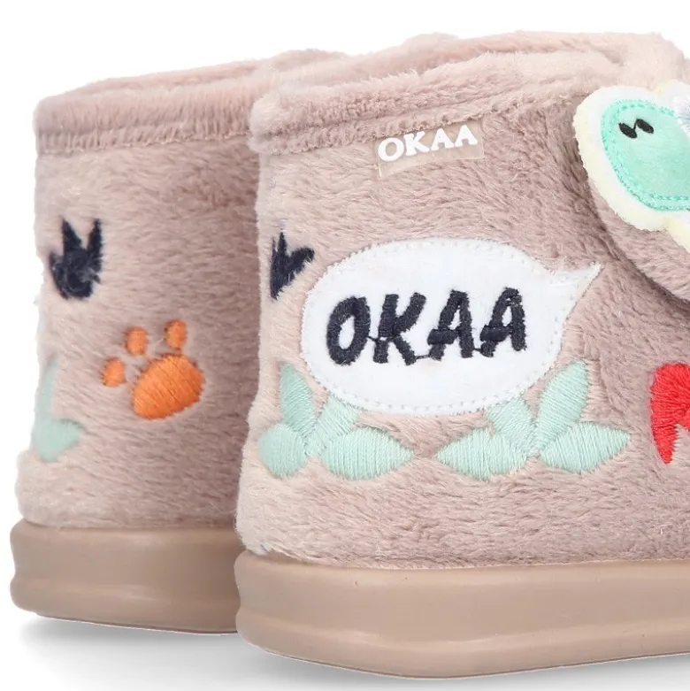 Botita casa niños DINOSAURIOS sin cordones.