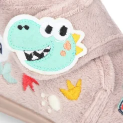 Botita casa niños DINOSAURIOS sin cordones.