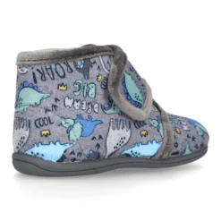 Botita casa niños estampado DINOSAURIOS sin cordones.