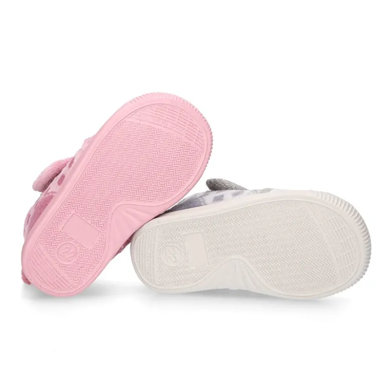 Botita casa niños GATITO sin cordones.
