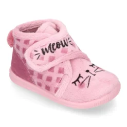 Botita casa niños GATITO sin cordones.