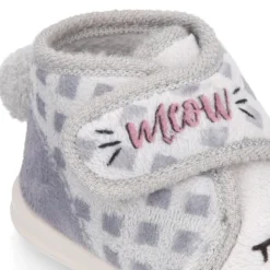Botita casa niños GATITO sin cordones.