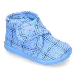 Botita casa niños sin cordones en pana fina con rayas.