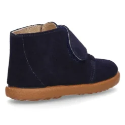 Botita casual niños sin cordones en piel serraje.