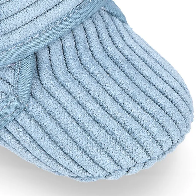 Botita de casa BEBÉS sin cordones en pana.