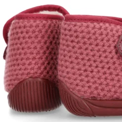 Botita de casa niños sin cordones en lana suave.