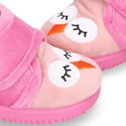 Botita de casa sin cordones BUHITO en lana.