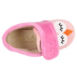Botita de casa sin cordones BUHITO en lana.