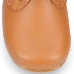 Botita niño con cordones en piel CUERO.