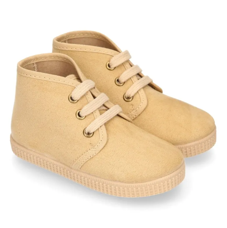 Botita niños CASUAL con cordones en Serratex.