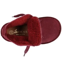 Botita niños con BORREGO interior en piel serraje.