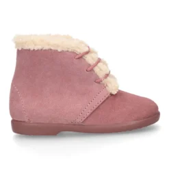Botita niños en piel serraje con diseño con BORREGO.