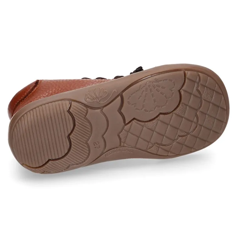 Botita niños SPORT con cremallera y cordones elásticos en piel.
