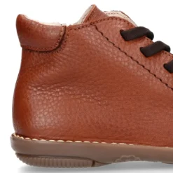 Botita niños SPORT con cremallera y cordones elásticos en piel.