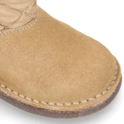Botita niños tipo Australiana con cremallera y BORREGO interior en piel serraje y Nylon.