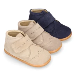 Botita niños vestir Blanditos by Crio´s sin cordones en piel serraje.