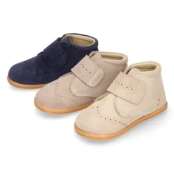 Botita niños vestir Blanditos by Crio´s sin cordones en piel serraje.