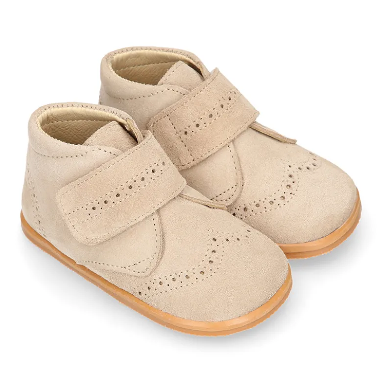Botita niños vestir Blanditos by Crio´s sin cordones en piel serraje.