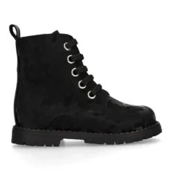 Botita ROCKERA niña cordones en piel tornasolada.